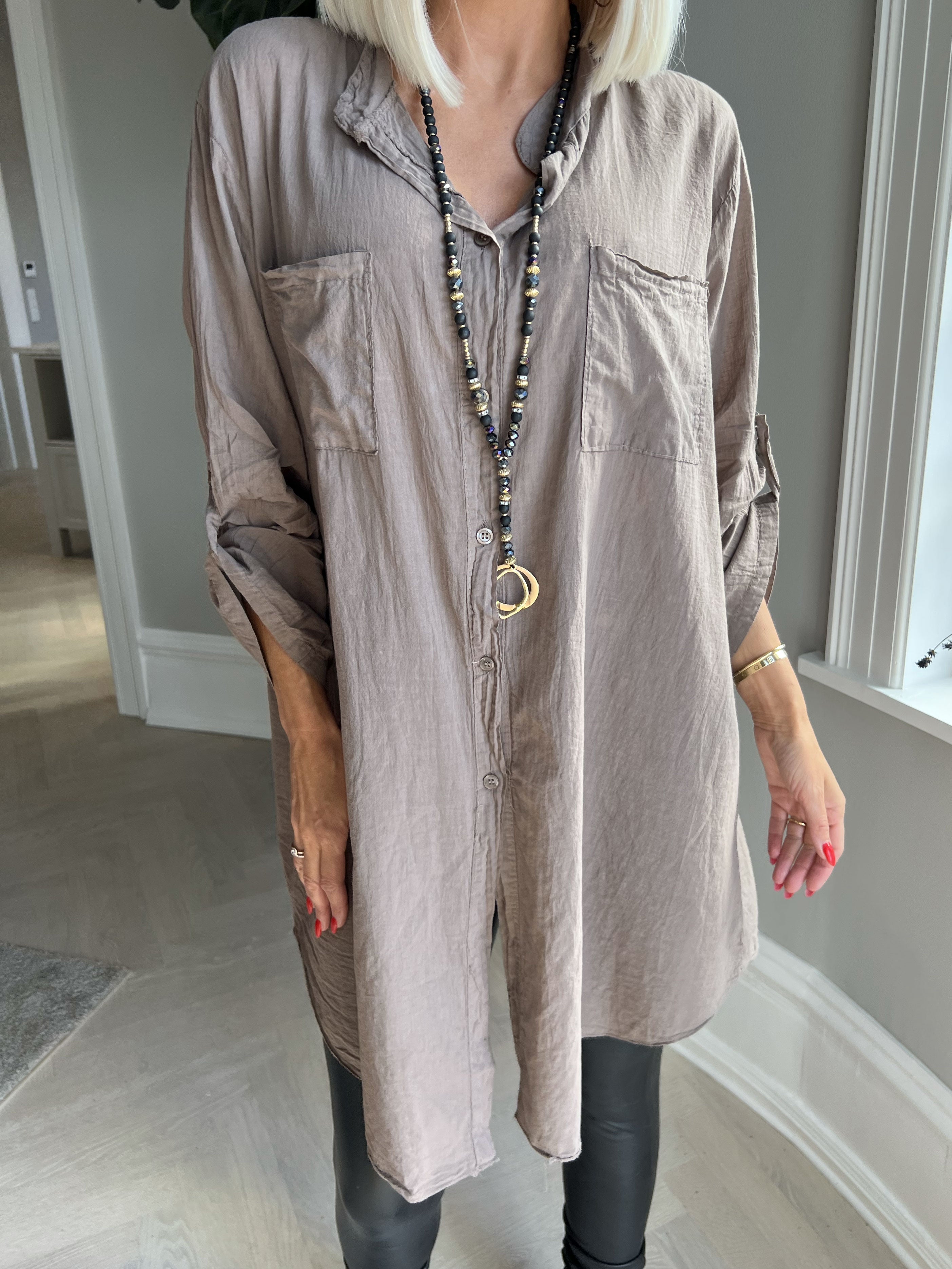 Berna plain - Skjorte med lommer